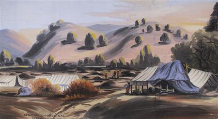 Lot image - American School 20th Century Sullivans Gold Diggings, California