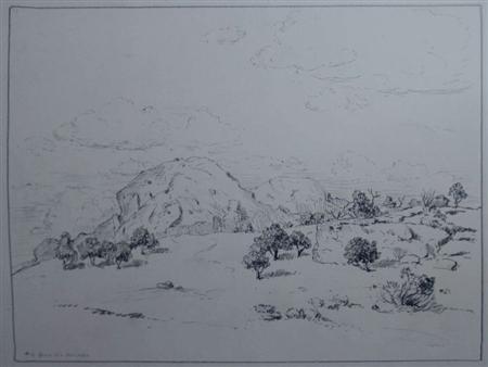 Lot image - Albert Lorey Groll American, 1866-1952 New Mexico Landscapes: Ten