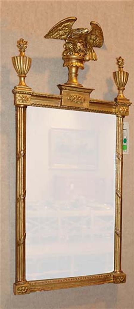 Lot image - Federal Gilt-Wood Mirror