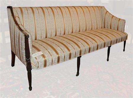 Lot image - Federal Style Upholstered Settee