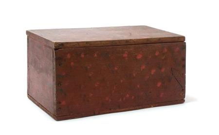 Lot image - Paint Decorated Wood Box