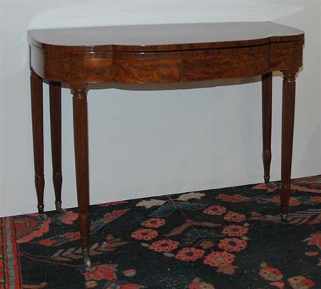 Lot image - Federal Mahogany Fold-Over Games Table