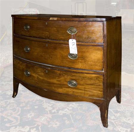 Lot image - George III Mahogany Chest of Drawers