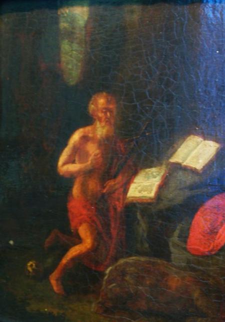 Lot image - Continental School 18th/19th Century Saint Jerome