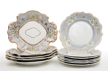 Lot image - English Porcelain Partial Dessert Service