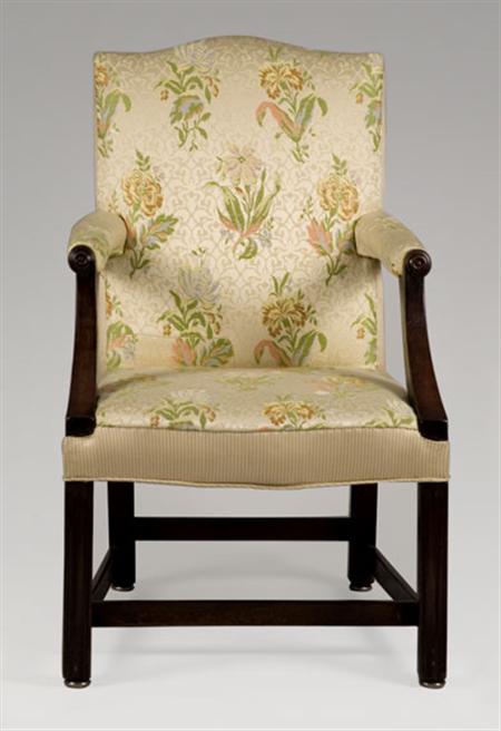 Lot image - George III Mahogany Library Chair