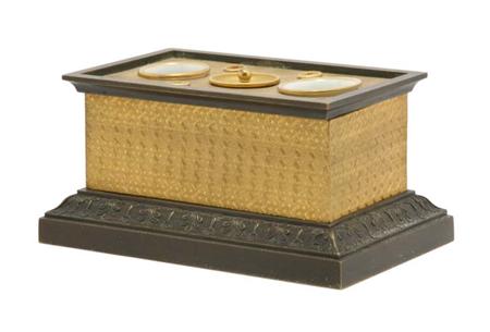 Lot image - Charles X Gilt and Patinated-Bronze Stand