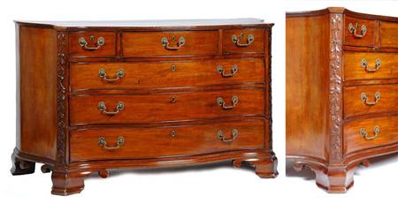 Lot image - George III Mahogany Chest of Drawers