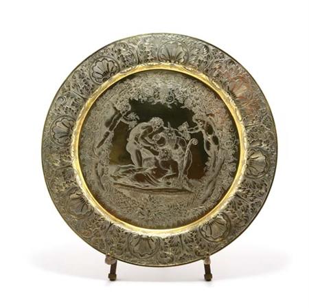 Lot image - George IV Gilt Silver Charger