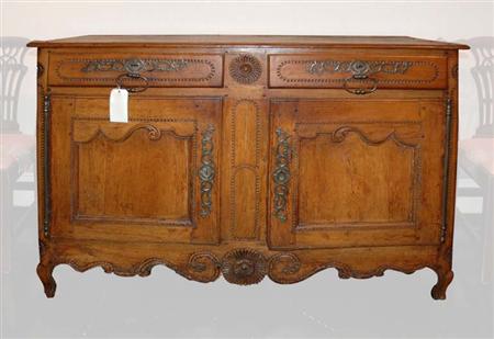 Lot image - Provincial Louis XV Walnut Buffet