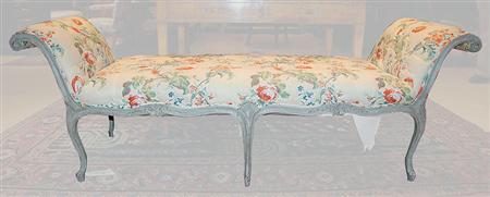 Lot image - George III Painted Bench