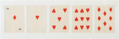 Lot image - Donald K. Sultan American, b. 1951 Jack of Diamonds, 1989