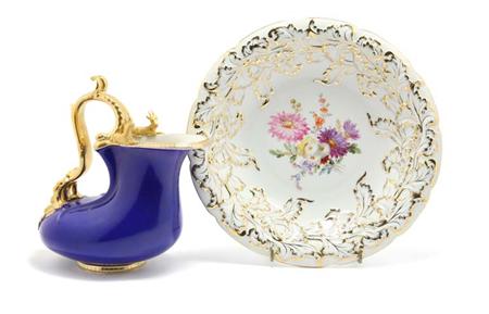 Lot image - Meissen Gilt Decorated Porcelain Bowl