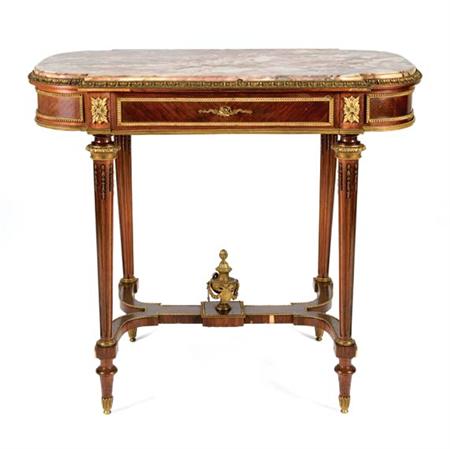 Lot image - Louis XVI Style Gilt-Metal Mounted Kingwood Side Table