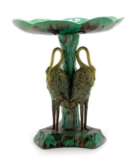 Lot image - English Majolica Centerpiece