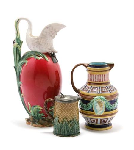 Lot image - Royal Crown Derby Majolica Ewer