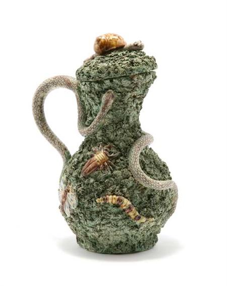 Lot image - Palissy Ware Jug