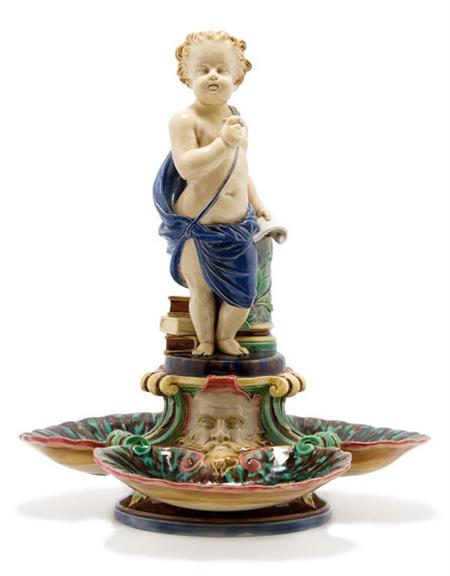 Lot image - Minton Majolica Centerpiece