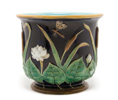 Lot image - George Jones & Sons Majolica Jardiniere