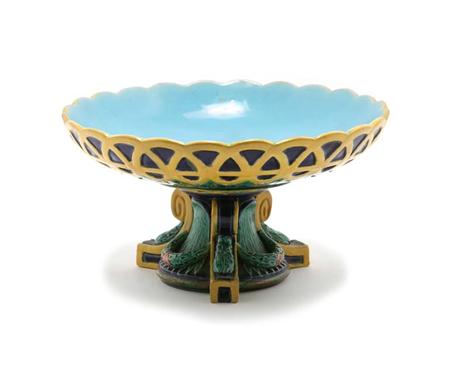 Lot image - English Majolica Centerpiece