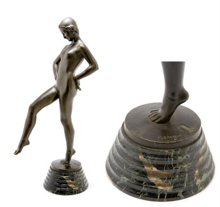 Lot image - Bronze Figure of a Female Dancer