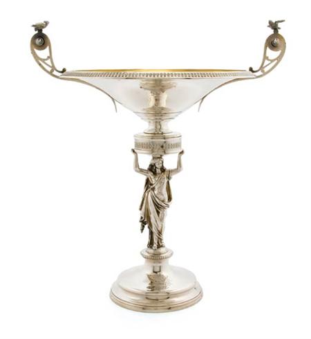 Lot image - Sterling Silver Figural Centerpiece