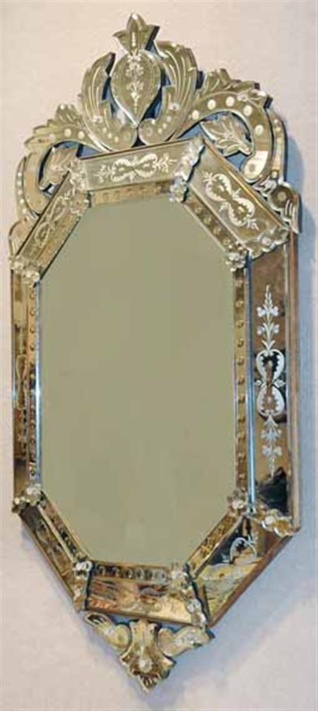Lot image - Venetian Mirror Framed Mirror