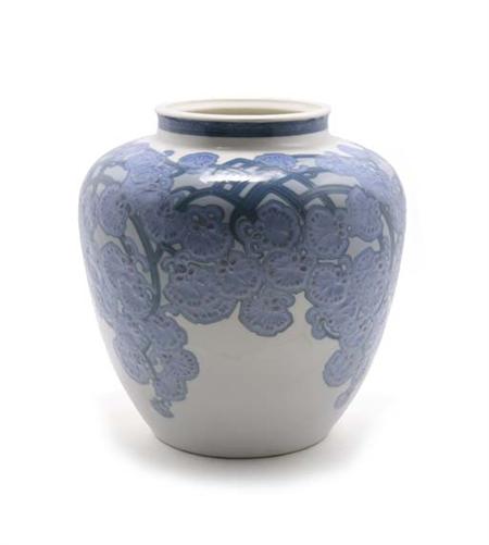 Lot image - KPM Jugenstil Ceramic Vase