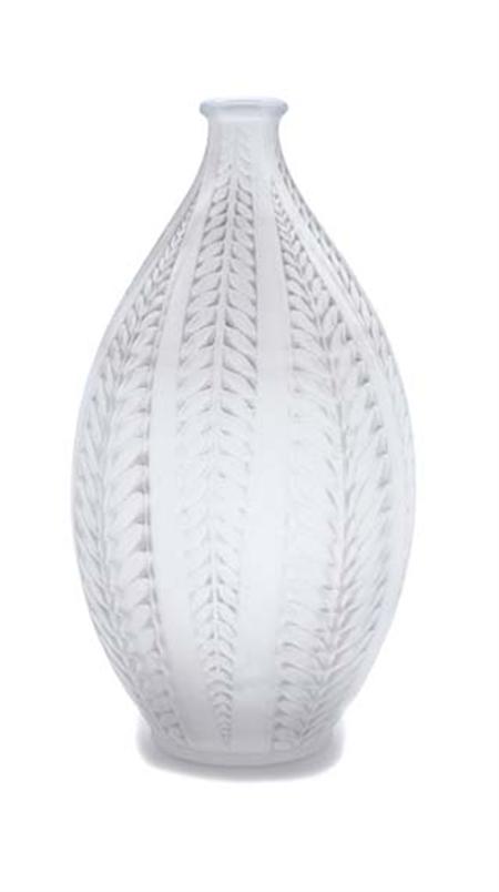 Lot image - Lalique Molded Glass Acacia