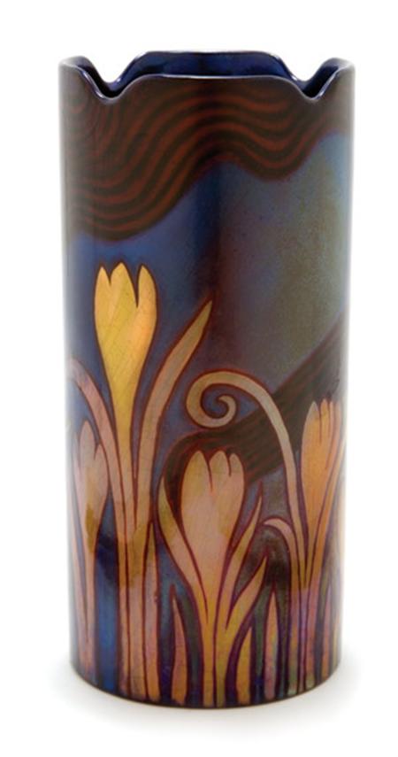 Lot image - Zsolnay-Pecs Iridescent Pottery Vase