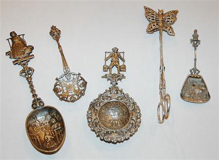 Lot image - Miscellaneous Group of Continental Silver Articles