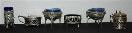 Lot image - Miscellaneous Group of Continental Silver and Glass Articles