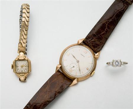 Lot image - Two Wristwatches and One Ring