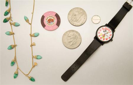 Lot image - Assorted Group of U.S. Coins, Wristwatches and Costume Jewelry