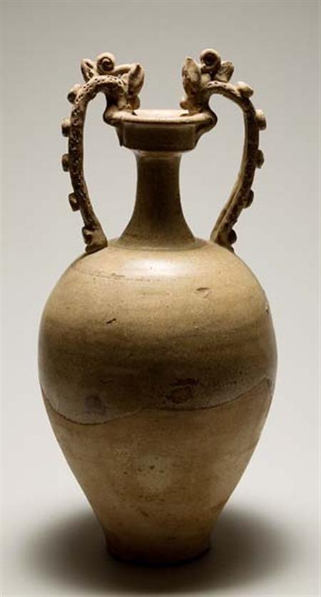 Lot image - Chinese Glazed Earthenware Amphora