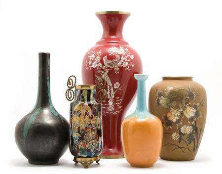 Lot image - Group of Asian Porcelain Vases
