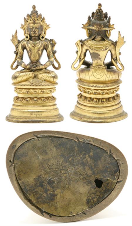 Lot image - Tibetan Gilt-Bronze Bodhisattva