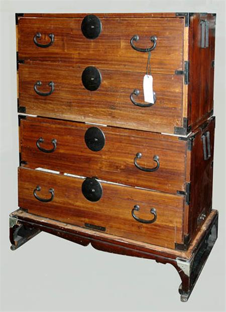 Lot image - Japanese Tansu Chest
