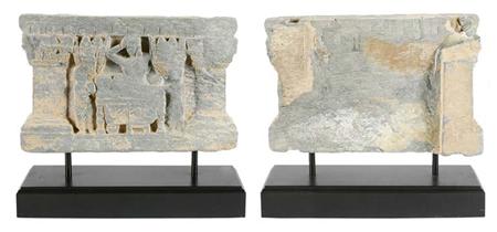 Lot image - Ghandaran Gray Schist Stele