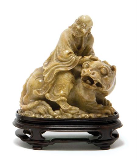 Lot image - Chinese Soapstone Immortal