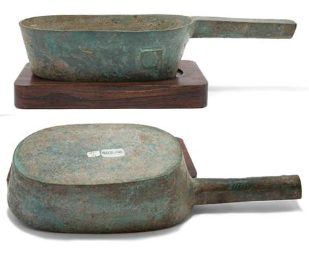 Lot image - Chinese Bronze Grain Scoop