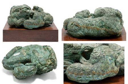 Lot image - Chinese Bronze Foo Lion Weight