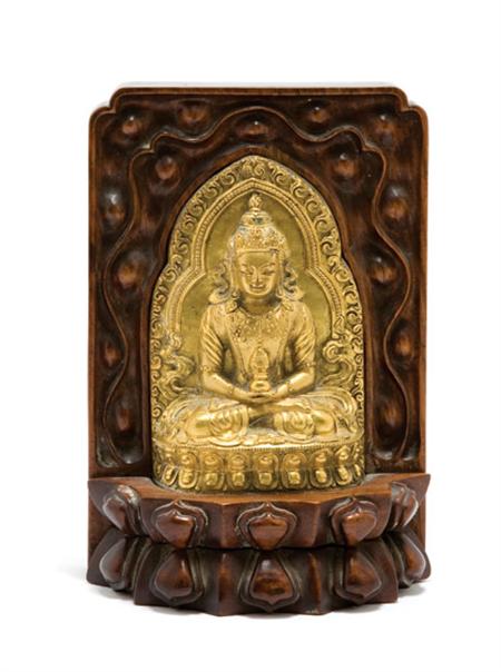 Lot image - Tibetan Gilt-Bronze Bodhisattva