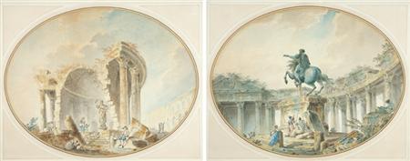 Lot image - Circle of Hubert Robert