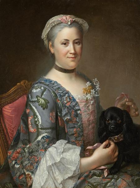 Lot image - Circle of Donat Nonotte Portrait of Madame Geoffrin