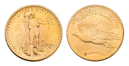 Lot image - 1924 $20  St. Gaudens
