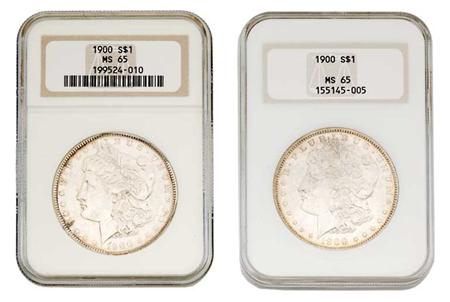 Lot image - 1900 Morgan Dollars