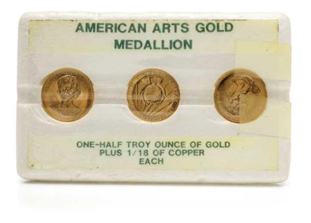 Lot image - American Arts Gold Medallions