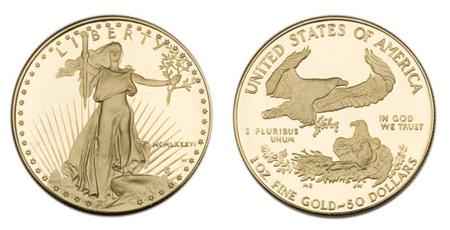 Lot image - 1986 $50 Gold Eagle