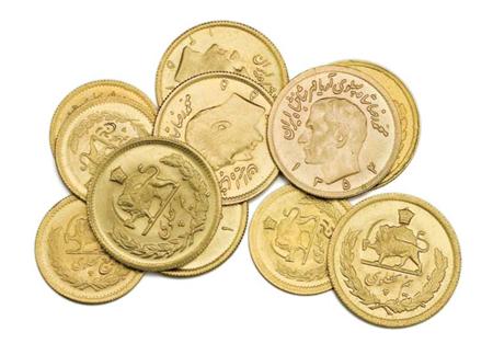 Lot image - Iran, Eleven Gold Coins, Km 1160a, 1162, 1163
